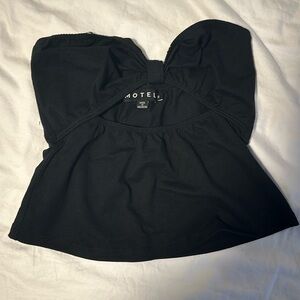 motel rocks black cutout tube top
